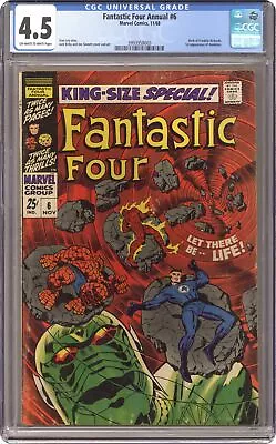 Buy Fantastic Four Annual #6 CGC 4.5 1968 3993958003 1st App. Franklin Richards • 254.19£