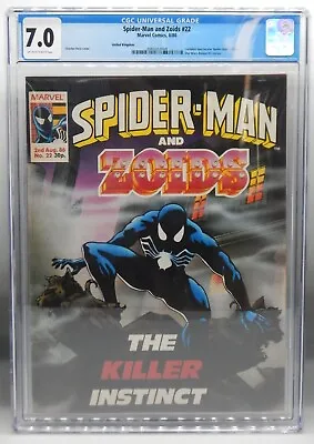 Buy CGC 7.0 Marvel Comics UK SPIDERMAN & ZOIDS #22 Spectacular Spider Man #109 Mcu ! • 59.13£