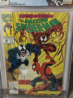 Buy Amazing Spider-Man #362 1992 Marvel Comics 5/92 Carnage Venom/Custom L 9.6 NM/M+ • 110£