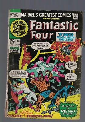 Buy MARVEL COMIC FANTASTIC FOUR  Double Feature Special No 30 March 1971 25c USA  • 8.49£