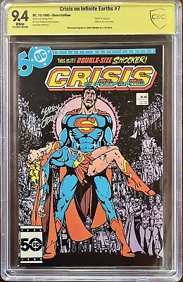 Buy Crisis On Infinite Earths #7 - CBCS 9.4 - SIGNED Jerry Ordway - Supergirl Death • 71.15£