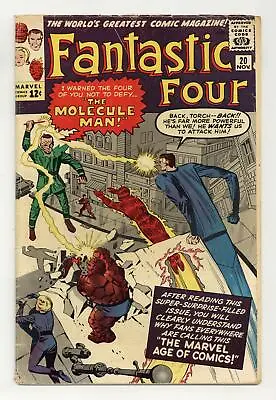 Buy Fantastic Four #20 GD 2.0 1963 1st App. Molecule Man • 114.78£