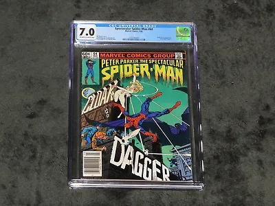 Buy Peter Parker The Spectacular Spiderman 64 1st Cloak And Dagger Cgc 7.0 1982 1 27 • 118.54£