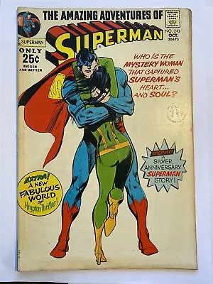 Buy SUPERMAN #243 Neal Adams Cover 1st Rija DC Comics 1971 FN/FN- • 14.95£