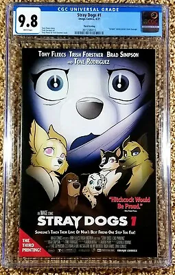Buy Stray Dogs #1 CGC 9.8 3rd Print (Image, 2021) Paramount TV Key Scream Homage • 39.52£