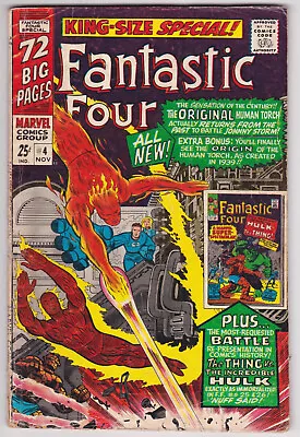Buy Fantastic Four Annual #4 Good-Very Good 3.0 Stan Lee Jack Kirby Art 1966 • 16.55£