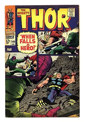 Buy Thor (mighty) #149 4.0 Jack Kirby Art 2nd Wrecker App Ow Pgs 1968 • 24.02£