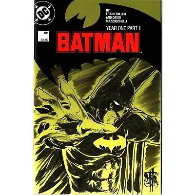 Buy Batman #404 Comic Year One Facsimile Blank Cover Comic W Original Dave Castr Art • 56.29£