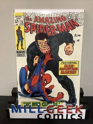 Buy Amazing Spider-Man #73 (1969) VF (8.0) Stan Lee/John Romita Sr. 1st Silvermane • 159.90£