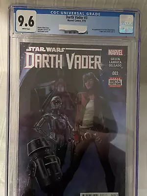Buy Star Wars Darth Vader 3 CGC 9.6 1st Doctor Aphra 2015 • 115£