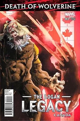 Buy Death Of Wolverine Logan Legacy #3 Of 7 (2014) Scarce Canada Variant Cover • 2.99£
