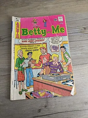 Buy Betty And Me No. 77 August 1976 Archie Series Comic Book Close-Up Inc • 5.52£