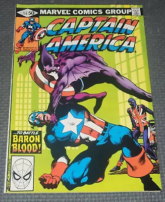 Buy CAPTAIN AMERICA #254 (1981) Union Jack Baron Blood Appearance John Byrne Marvel • 9.50£