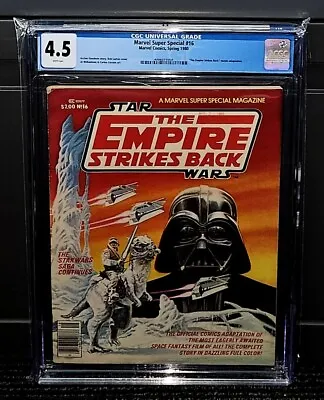 Buy Marvel Super Special 16 CGC 4.5 Star Wars Empire Strikes Back 1980 Comics Q902 • 46.61£