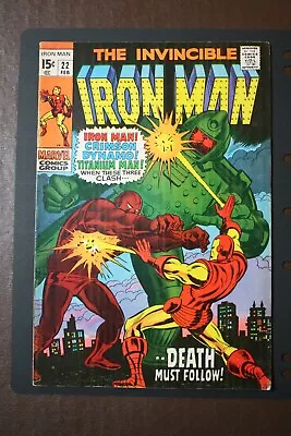 Buy Marvel Comics. The Invincible IRON MAN. No. 22  February 1970 Issue • 10£