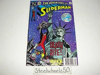 Buy Adventures Of Superman #465 Comic DC 1990 Newsstand 1st App Hank Henshaw Cyborg • 10.27£
