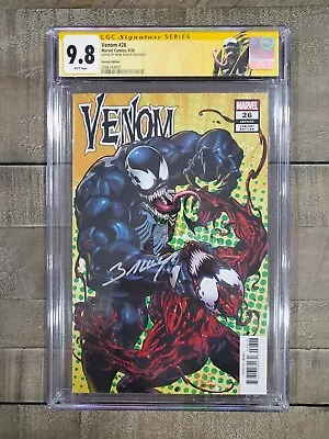 Buy Venom 26 CGC 9.8 SS Bagley Variant 1:50 Signed By Mark Bagley Custom Label  • 159.32£