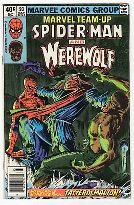 Buy Marvel Team Up #93 VINTAGE 1980 Spider-Man Werewolf By Night • 10.30£