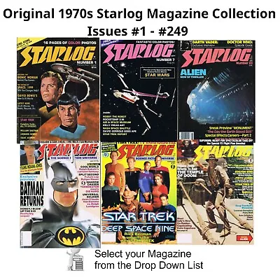 Buy Original 1970s Starlog Magazine Collection #1-#249 — Your Choice Of Issues • 7.98£