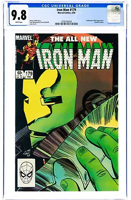 Buy Iron Man #179 CGC 9.8 WP NM/MT Marvel 1984 Radioactive Man Eternals Avengers • 139.23£