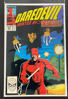 Buy Daredevil #258 ('88) KEY!  I Heard The Jungle Breathe , 1st App Of Bengal, NICE! • 6.33£