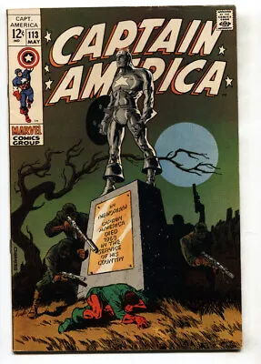 Buy Captain America #113--Steranko--Marvel--1969--comic Book--FN+ • 79.62£
