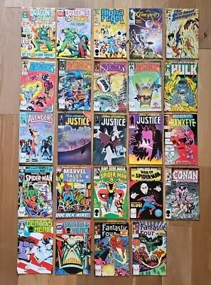 Buy Marvel Comics Bundle - 24 Comics, Mixed Titles - 1980s VGC • 0.99£
