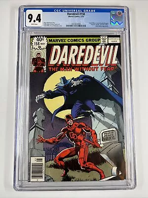 Buy Daredevil #158 CGC 9.4 (1979) 1st Frank Miller Art On Title | Marvel Comics • 253.34£