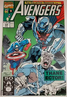 Buy Avengers #334 (Marvel Comics, 1991) Inhumans, Quicksilver, Black Widow, Quasar • 2.40£