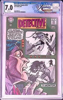 Buy D.C Comics Detective Comics 379 9/68 FANTAST CGC 7.0 White Pages • 113.59£