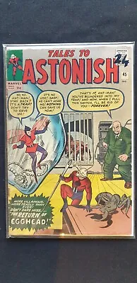 Buy Tales To Astonish #45. June 1963. Marvel. 2nd App Of The Wasp! • 200£