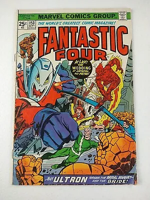 Buy Fantastic Four #150 (1974 Marvel Comics) Ultron Avengers Bronze Age Cover • 10.26£