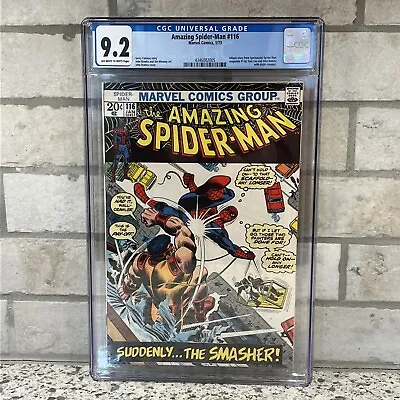Buy Amazing Spider-Man #116 CGC 9.2 John Romita Cover ASM 1973 • 126.65£