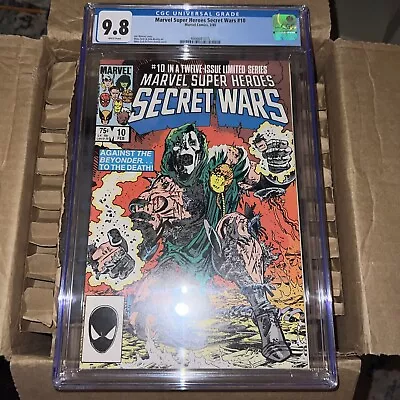 Buy Marvel Super Heroes Secret Wars #10 Nm Cgc 9.8 Dr. Doom 1985 Shooter Zeck Austin • 175.85£