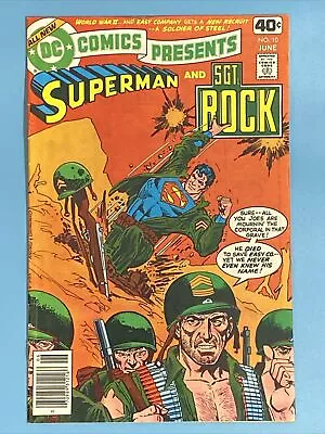 Buy DC Comics Presents Issue #10 Superman And Sgt. Rock DC Comics 1979 • 3.95£