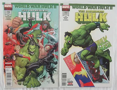 Buy Incredible Hulk #716 & 717 Marvel Comics 1st Printing 2018 Miles Morales • 10.44£