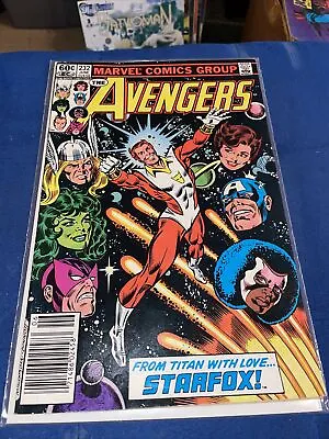 Buy Avengers #232 1st App Starfox Aka Eros Harry Styles Newsstand 1984 Comic Book • 6.31£