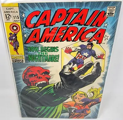 Buy Captain America #115 Red Skull & Yellowjacket Appearance *1969* 7.0 • 50.55£