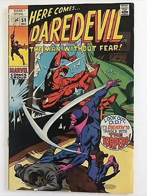 Buy Daredevil 59  1969 1st  Torpedo VG/FN Marvel • 11.85£