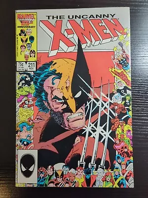 Buy Uncanny X-men #211 ~Key First Full App Marauders Anniversary Cover  1986 NM- • 7.91£