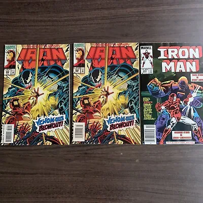 Buy Iron Man #302 (1994) Direct & Newstand Marvel Venom! Low Print Run Bonus! • 27.67£
