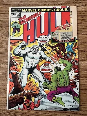 Buy The Incredible Hulk #162 (1973) 1st App Wendigo GD- • 23.32£