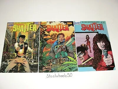 Buy Shatter 3 Comic Lot First Comics 1985 #5 8 Special #1 Computerized Comic Gillis • 5.57£