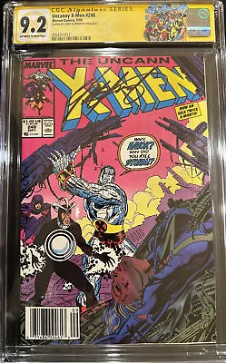 Buy Uncanny X-Men #248 Chris Claremont Signed CGC 9.2 Newsstand Edition 1st Jim Lee • 99.03£