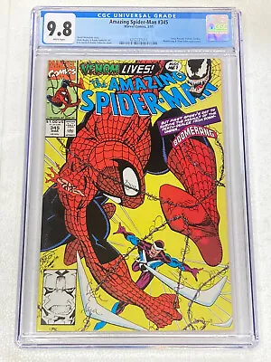Buy Amazing Spider-Man #345 (1991) - CGC 9.8 White Pages Erik Larsen Early Carnage • 63.08£
