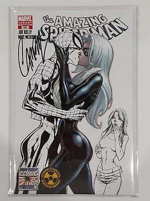 Buy Amazing Spiderman 606 SIGNED Campbell LONG BEACH Campbell NEED TO BE PRESSED VF+ • 49.66£