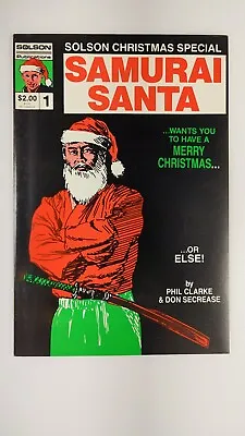 Buy SAMURAI SANTA #1 VF+ SOLSON Christmas Comics 1st Published Artwork JIM LEE 1986 • 114.98£