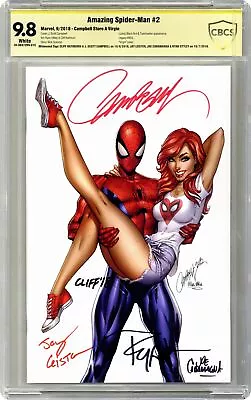 Buy Amazing Spider-Man #2 Campbell A Virgin CBCS 9.8 SS 2018 • 365.59£