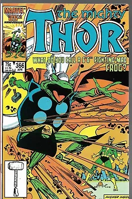Buy THOR #366 -1st Throg Cover - Back Issue (S) • 29.99£
