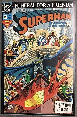 Buy Superman No. #76 February 1993 DC Comics VG Funeral For A Friend/4 • 4£